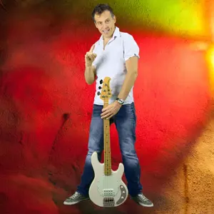 Oleg plays the bass