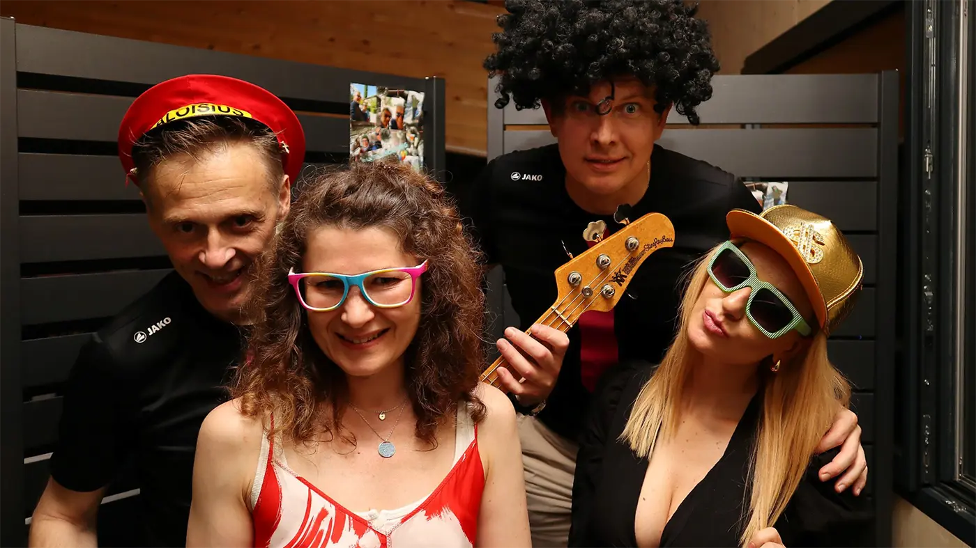 Die Liveband The Meelton bei einem privaten Auftritt